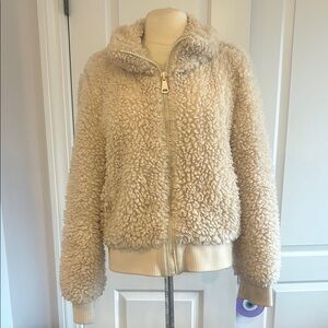 trf x Zara Cream Sherpa Jacket in great condition